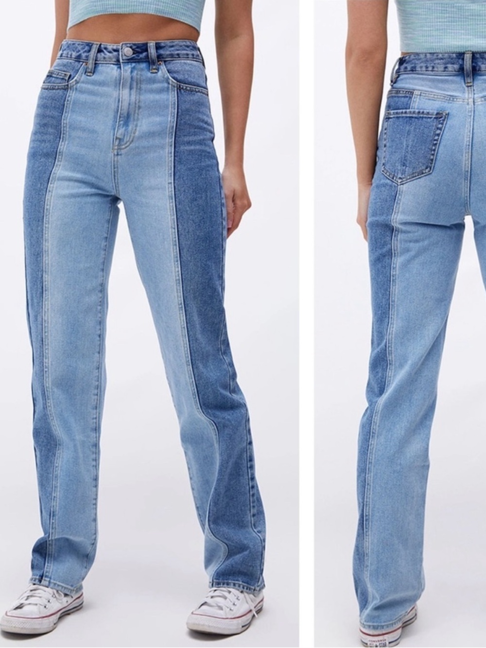 Pacsun 90’s Boyfriend 2 Tone Denim Jeans